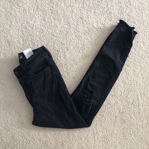 Hollister Black Distressed Jeans